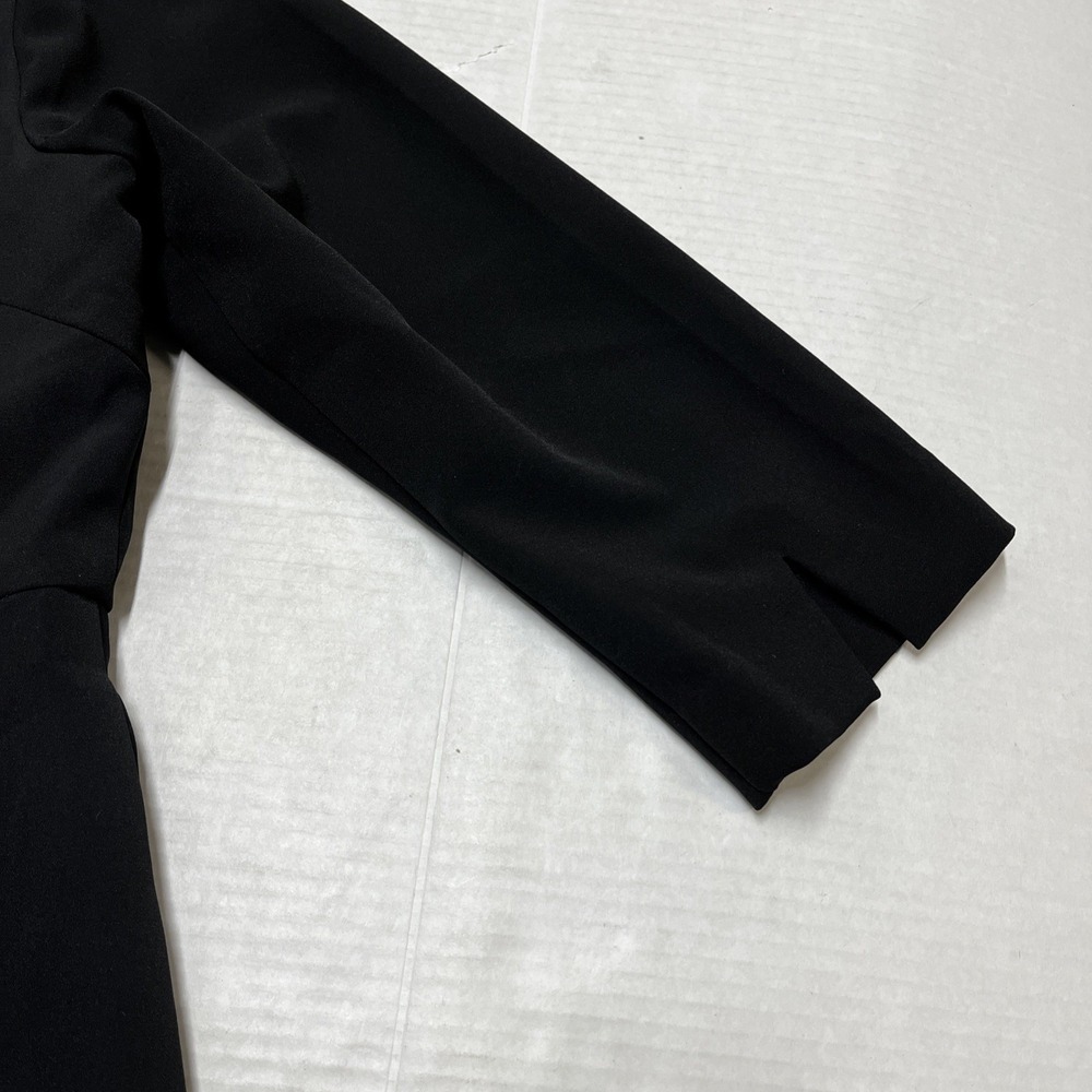 Boden Black Midi Dress with Three-Quarter Sleeves and Flared Hem - Picture 12 of 14